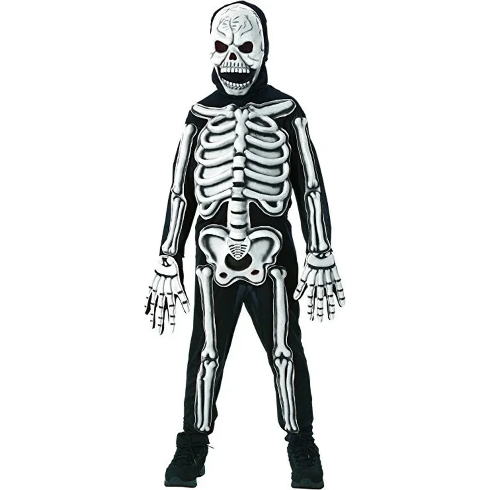 Kids 3D Skeleton Halloween Costume - Small (4-6)